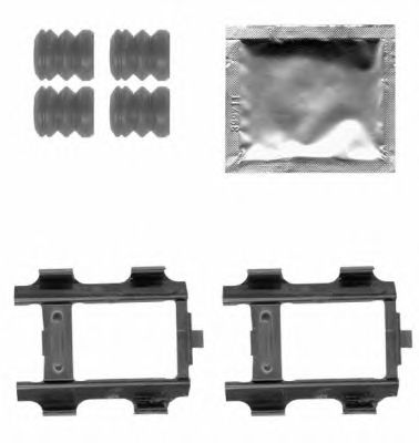 HELLA PAGID 8dz355205081 -  Комплектующие, колодки дискового тормоза